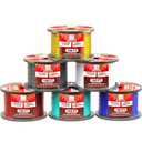 16 Gauge Wire Combo 6 Pack (600ft Total) 100ft Per Roll, 12V Low Voltage Automotive and Electrical Cable, Copper Clad Aluminum (CCA)