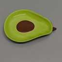 Cute Ceramic Spoon Rest & Holder for Stove Top, Avocado Shaped Coffee & kitchen Spoon Rest & Holder for Kitchen Counter, Stove & Cooking Spoon Holder for Ladle & Utensil & Spatula & Tong Rest (Green)