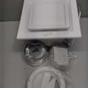 Bathroom Exhaust Fan with Light,9.8 in Panel,3000K/4500K/6000K 12W 7.5In Square LED,117 CFM,0.7 Sones 4 Inches Duct 110V,Quiet Ventilation Exhaust Fan for Shower/Home/Office(3-Colour LED)