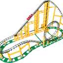 CDX Blocks: Sidewinder - 825 Pieces, Building Brick Set, Gravity Powered Looping Coaster Model, Promotes STEM Learning