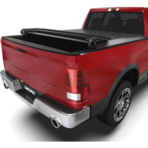 OEDRO Soft Quad Fold Truck Bed Tonneau Cover Compatible with Dodge Ram 1500 2002-2026 (Inclu. Classic & New), Fit fir Dodge Ram 2500 3500 2003-2026, Fleetside 6.4 Ft Bed w/o Ram Box