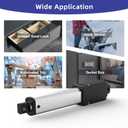 4 Inch 4.5lbs Mini Stroke 12V 4.5lbs Electric Linear Actuator 1.2"/sec Linear Motion Actuator with Brackets for Cabinets, Robotics, Home Automation, Window Opener(20N, 100mm)