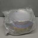 SUT 100Pcs Clear Plastic Plates, Hammered Plates Disposable Heavy Duty, Clear Disposable Plates With Gold Rim, Fancy Plastic plates Include 50 Dinner plate and 50 Dessert plate for Wedding