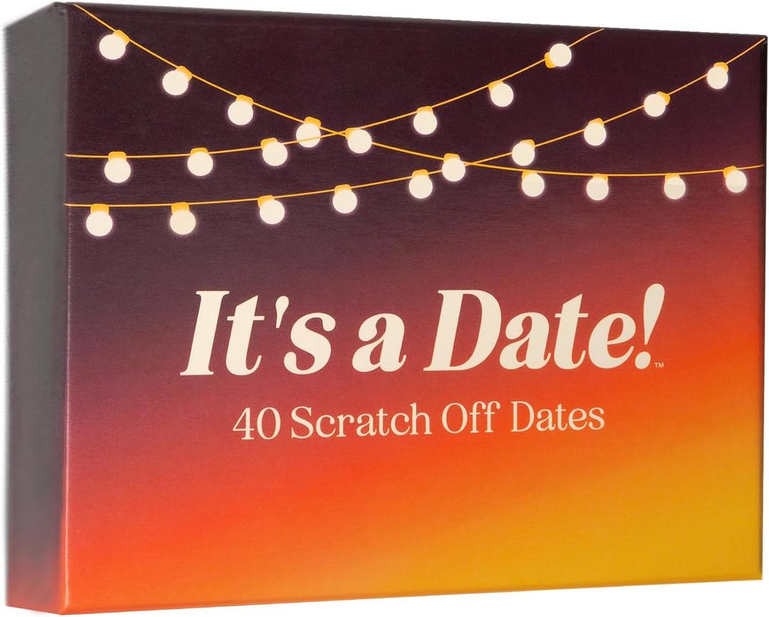It's a Date!, 40 Fun and Romantic Scratch Off Date Night Ideas for Him, Her, Girlfriend, Boyfriend, Wife, Husband & Couples, Stocking Stuffers for Men and Women