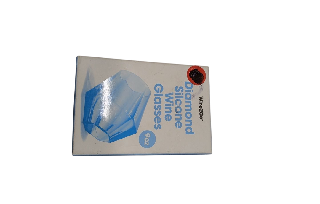 Wine2Go Diamond Silicone Glass