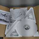 52inch Low Profile Ceiling Fan with Light and Remote/APP Control, LED Dimmable DC ReversibleModern, Flush Mount,6 Blade,White Ceiling Fan for Bedroom Living Room/Outdoor Use