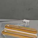 APSARAS USA Magnetic Plastic Wrap Dispenser with Cutter, 3 in 1 Aluminum Foil wrap Organizer, Practical Refillable Cling Wrap Film Cutter, Wall Mount Kitchen Wrap Dispenser, Include 2 * 12" Rolls