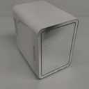 4L Skincare Fridge with LED Mirror - Portable Cooler/Warmer for Cosmetics & Food, Perfect for Bedroom, Car, Office, White