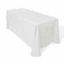 10-Pack White Tablecloths for Rectangle Tables, 60 x 102 Inches, Stain-Resistant Polyester Fabric for 6 Foot Tables - Washable Table Covers for Weddings, Banquets, Birthday, Parties, Events