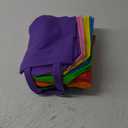 SPERPAND 30 Pcs Reusable Gift Bags with Handles and Tissues - Party Favor Bags Non-Woven Medium Tote Goodie Bags for Kids Birthday, Baby Shower, Rainbow Party Supplies (10 Colors)