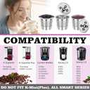 Reusable K Cups with Multistream Technology for Keurig K Supreme,K Supreme Plus and K Slim,Refillable Coffee Filters(1pack)