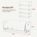 HBlife Clear Acrylic Kids Shoe Rack Baby Toddler Shoe Storage Organizer for Closet Floor Entryway Bedroom, 4 Tier Stackable Small Shoe Rack Shelf Display Stand