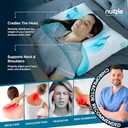 Nuzzle Cooling Adjustable Pillow for Side Sleepers, Luxury Standard Size Set of 2 Bed Pillow Hotel Collection - Best Adjust Height Soft Firm Pillow for Back, Stomach or Side Sleepers - Home Gifts (White)