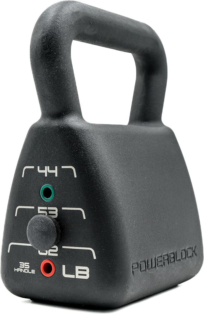 PowerBlock Pro Adjustable Heavy Kettlebell – 35-62 lb. Weight Set