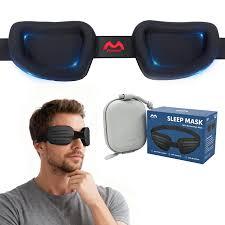 Fismool Eye Mask for Dry Eyes – 100% Blackout Dry Eye Mask, Moisture Goggles & Sleeping Mask for Men – Adjustable, Removable Silicone, Soft for Travel & Shift Work