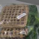 Tfwadmx 2Pcs Large Bearded Dragon Hammock,Lizard Lounger Natural Seagrass Fiber Hammocks,Reptile Hammock Climbing Habitat Tank Accessories with Flexible Vines Leaves Decor for Geckos Snakes Chameleon