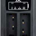 JJC NP-W126 NP-W126S Battery Charger USB Dual Slot for Fuji Fujifilm X100VI X100V X100F X-T50 XT50 X-T30II X-T30 X-T20 X-T10 X-T3 X-T2 X-S10 X-E4 X-E3 X-E2 X-E2S X-A7 X-T200 X-T100 X-H1 XPRO3 & More