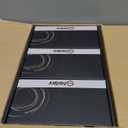 STARPY 6 Pack Brushed Gold Door Knob with Square Rosette, Heavy Duty Door Knob with Lock, Interior Door Handles for Bath & Bed, Heavy Duty Door Knob with Lock