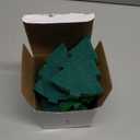 Tioncy 12 Pack Christmas Tree Kitchen Sponges Bulk Dual Sided Scrubber Sponges Dishwashing Non Scratch for Kitchen Accessories Dish Scouring, Green