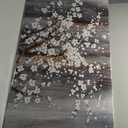 Large Canvas Wall Art Plum Blossom Wall Art Brown Wall Decor Living Room Bedroom Pictures for Wall Over Bed Framed Artwork for Wall Modern Canvas Paintings for Wall Decorations Office Decor 3060 (58L" x 29W", Gray)
