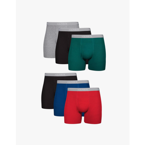 Hanes Men's Boxer Briefs, Cool Dri Moisture-Wicking Underwear, Cotton No-Ride-up for Men, Multi-Packs 6 packs Medium