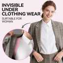 Posture Corrector For Women, Invisible & Breathable Upper Back Brace - Adjustable Back Straightener Posture Support - Relieve Shoulder, Neck & Back Pain (Large (Chest Size 38"-49"), Pink)