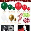 Christmas Balloon Garland Arch Kit 160pcs Red Green Balloons for Candy Merry Christmas Party Friendsmas Santa Claus Birthday Holiday Party Decoration (Green)