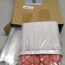 100 Set Valentine's Day Paper Loaf Pan for Baking 6.1 x 2.1 x 2.1 Inch Disposable Mini Cake Pans Liners with Clear Plastic Bags and Ties Rectangle Baking Supplies for Cake Bakery (Novel)