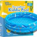 Inflatable Kiddie Pool for Toddlers, 48"X12" Round Plastic Blow Up Kids Swimming Pool, Outdoor Water Play, Ball Pit Toys for Kids Age 2 3 4 5, Summer Essential Baby Splash Pools with Cushioned Floor