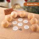 2 x Personalized I Love You Emotional Present Unique Graduation Gift for Son Teen Adult,Christmas Valentines Birthday Gifts for Son from Mom Dad Mother Father,Wooden Round Box with Funny Cards & Coin