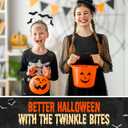 3 x 120 PCS Halloween Small Hard Candy  Packed in A Pumpkin Jar  Individually Wrapped Themed Colors & Designs  Trick Or Treat Candies - Bulk Candys Great Use, For Kids, Trick or Treat, Party Favor, Classrooms, Goodie Bags (Halloween) (EXP 06/18/27)