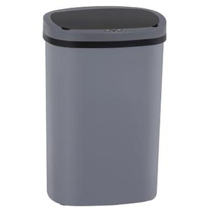 Kitchen Trash Can with Lid, 13 Gallon Automatic Garbage Can for Bathroom Bedroom Home Office 50 Liter Touch Free High-Capacity Brushed Waste Bin, Gray