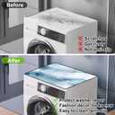 2 x Washer and Dryer Topper for Top,23.6" x 19.7" Washer Dryer Countertop Mat, Waterproof & Anti-Slip Dryer Top Protector Mat