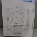 Elongated Toilet Seat 18.5" - Soft Close, Durable PP Toilet Seat, Easy Installation & Removal, Fits Most Toilet Bowls