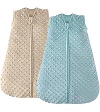JELLYMONI Fleece Baby Sleep Sack 6-12 Months, 2 Pack 1.5 TOG Baby Wearable Blanket Winter Infant Sleeping sack with 2-Way Zipper, Warm Toddler Sleep Sack (Medium)