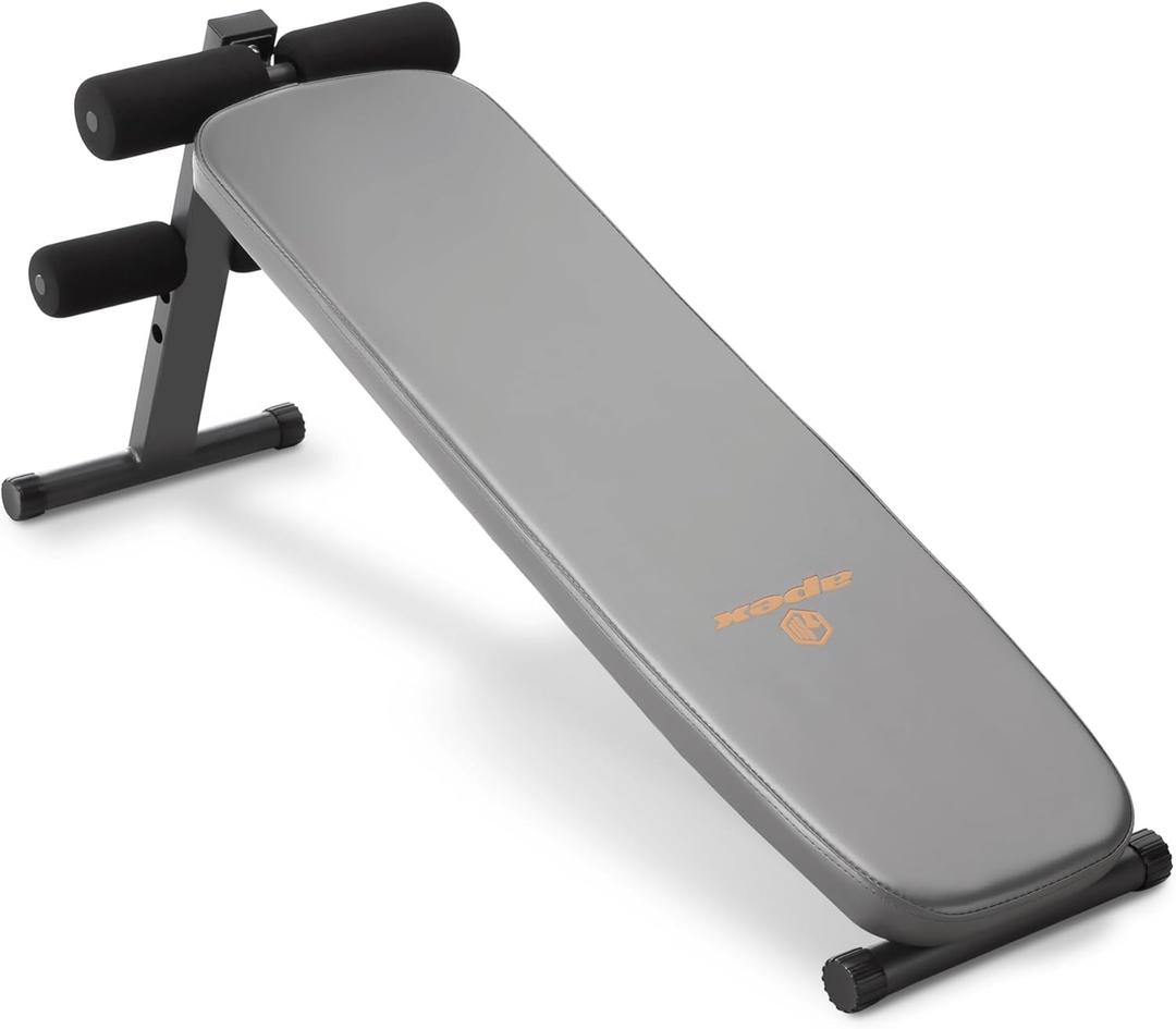 Marcy Utility Slant Board Exercise Bench for Strength Training and Home Gym Workouts (Charcoal)