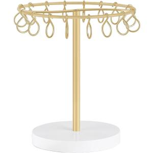 Portable Claw Clip Organizers Metal Hair Clip Holder Storage Display Stand for Women and Girls in Bedroom or Bathroom