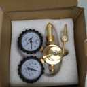 Nitrogen Regulator, 0-800PSI Nitrogen Regulator HVAC with CGA580 Inlet, 1/4" Male Flare Outlet Connection, Nitrogen Tank Regulator for HVAC Purging, Leak Checking, Pressure Testing, Welding