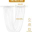 40ft×20ft Champagne Ceiling Drapes for Weddings Events Wrinkle-Free Polyester Ceiling Backdrop for Ten Canopy Church Stage Bedroom Decor 8 Panels 5×20ft, W5' x H20'_8 Panels