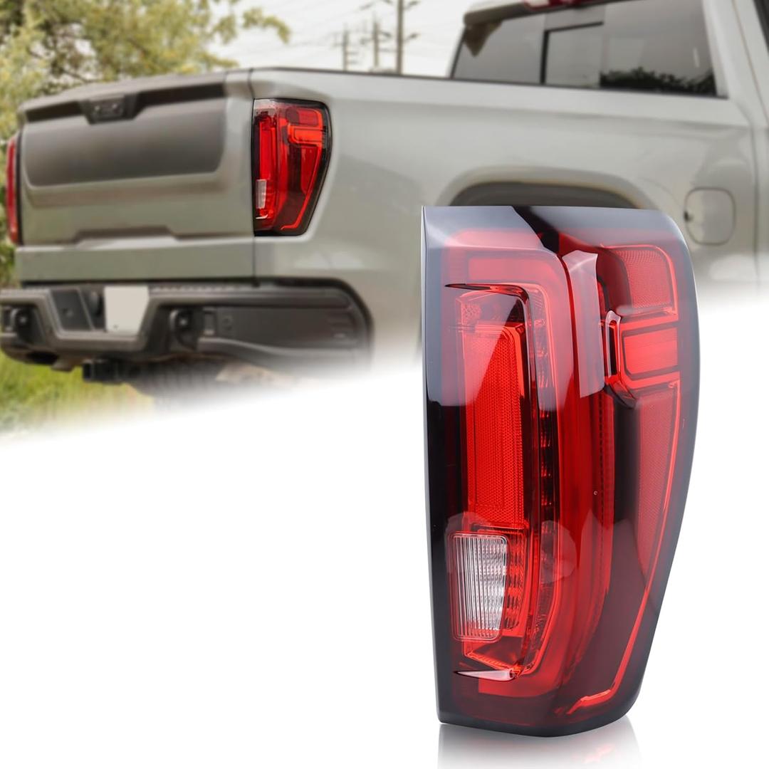 LED Type Tail Light Rear Lamp Assembly Right Passenger Side Compatible For 2019-2023 GMC Sierra 1500/2500 HD/3500 HD(w/Factory LED Tail Light Models Only) 84565922 GM2801310
