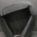 Vekkia Queen Bed Wedge Pillow for Headboard Gap Filler(0-3.5"),High-Density Foam, Prevents Pillows & Items Loss, Ergonomic Design, Large Storage Pockets, Removable & Washable Cover, Gray, 60"x7"x5"