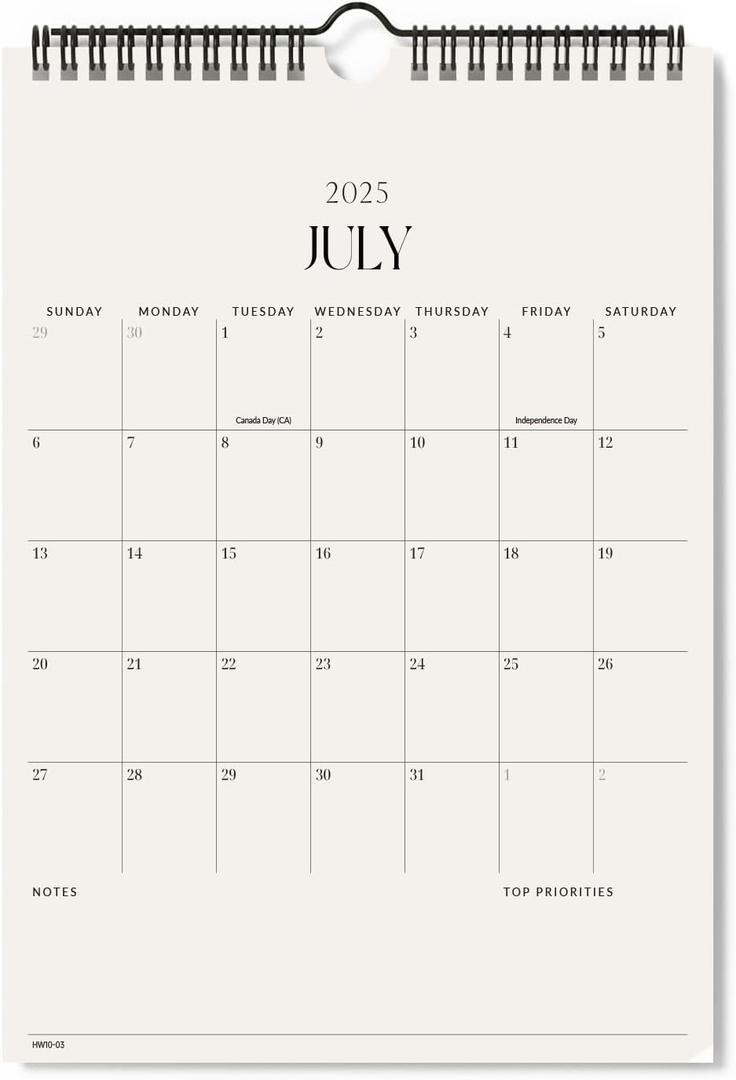 Jotsome Wall Calendar 2025-2026, Academic Monthly Wall Calendar From July 2025 to December 2026 11x8.5 inch for Home and Office, Easy Planning (Medium)