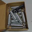 Talyrui 4.5in Trampoline Springs, 12 Packs, High-Durability, Silver, Tapered Design, T-Hook