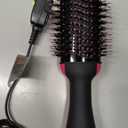 Hair Dryer Brush Blow Dryer Brush in One, Upgraded 4 in 1 Hair Dryer and Styler Volumizer with Negative Ion Anti-frizz Ceramic Titanium Barrel Hot Air Hair Straightener Brush