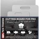 Titanium Cutting Boards for Kitchen  14", 12", 16", Set of 3 Food Grade 100% Pure Titanium Double-Sided Chopping Boards, Non-Toxic, Dishwasher Safe, Easy to Clean