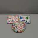 41Pcs Colorful ABC Birthday Party Decorations Alphabet Colorful Party Supplies ABC Rainbow Dots Plates Napkins TableclothKids Birthday Educations Party Classroom First Day School Party,Serv 20