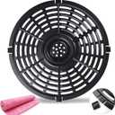 Air Fryer Replacement Parts, Round Grill Plate Crisper Plate for 3.7 QT Non-Stick Coating Air Fryer Accessories Rack Compatible with Gowise Chefman Dash Power, Dishwasher Safe