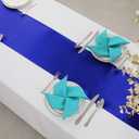 Horbaunal 12 Pack Royal Blue Satin Table Runner 12 x 108 Inch, Smooth Table Runners for Wedding Banquets Birthday Party