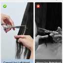 Hair Cutting Scissors for Left Hand, ULG Left-Handed Professional Hair Scissors 6.5-Inch Razor Edge Barber Shears for Salon and Home Hair Cutting Made of Japanese Stainless Steel, Blue Fingerhole Ring