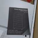 OLIXIS 7 Drawer Mobile File Cabinet Under Desk Storage Organization with Wheels Vertical Filing Chest Rolling Wood Small Desk Printer Stand for Home Office, 15.75"D x 18.74"W x 34.25"H, White